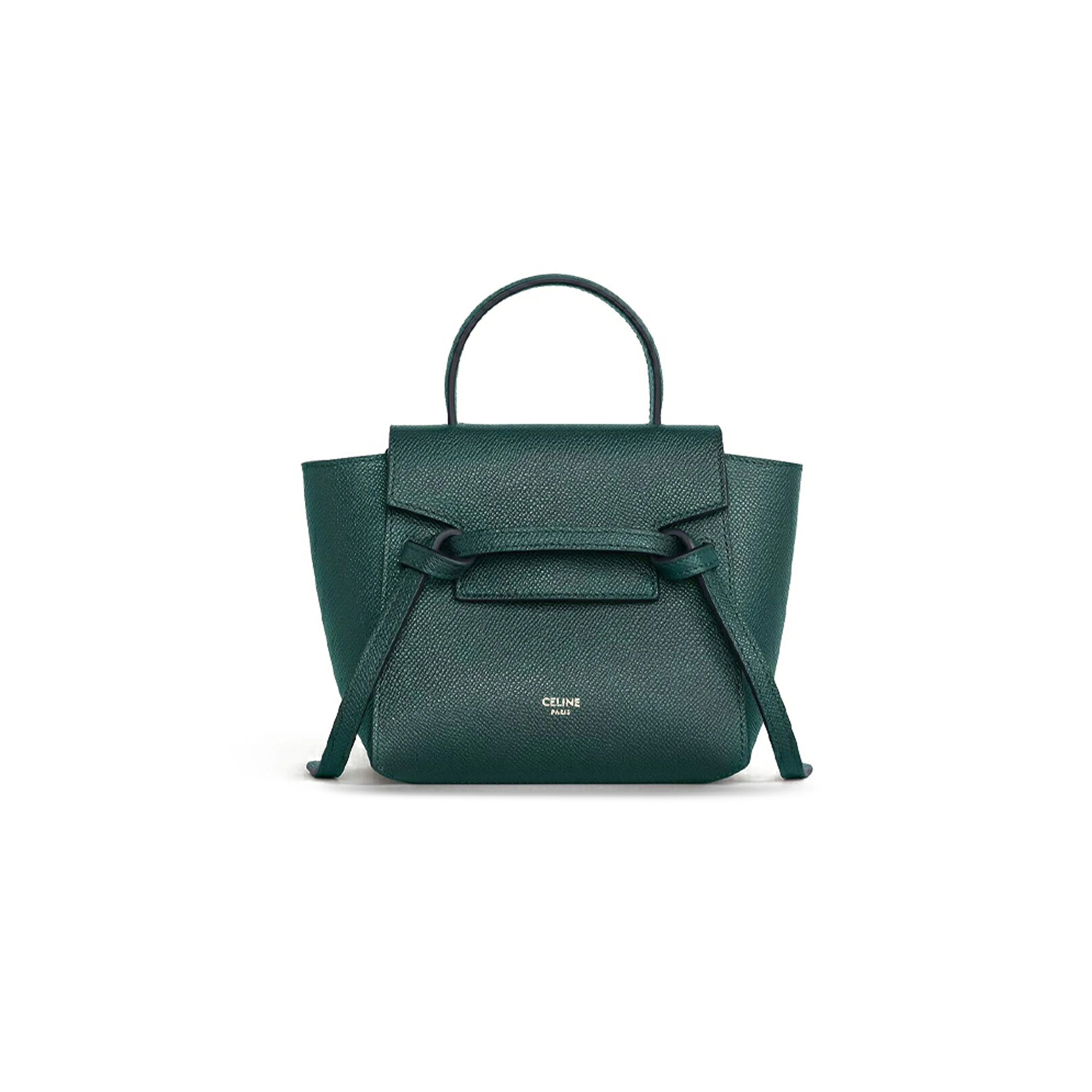 Ce**e pico belt tote in grained cowhide leather 194263zva.31an (21*16*8cm)